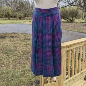 Vintage 60s Pendleton Wool Check Skirt